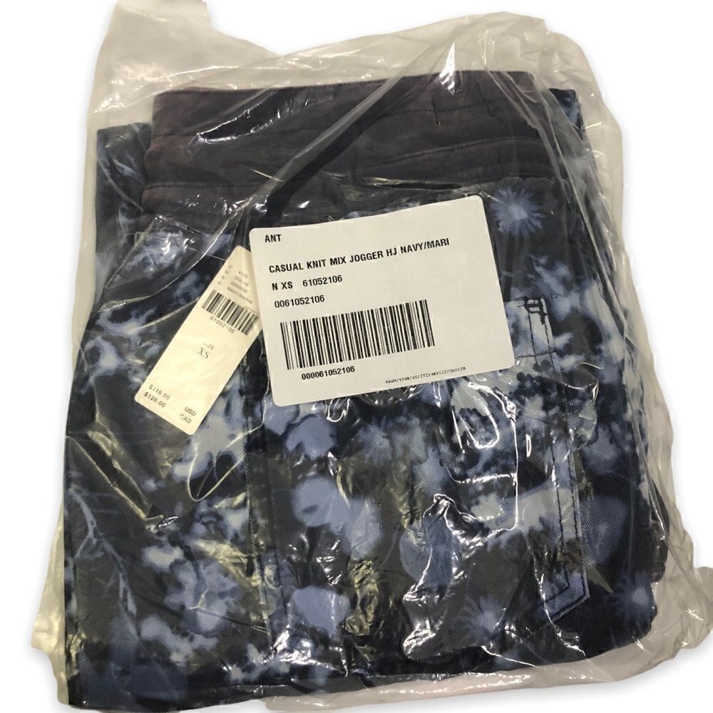 Anthropologie The Nomad Navy Blue Floral Lyocell Joggers - Picture 8 of 11